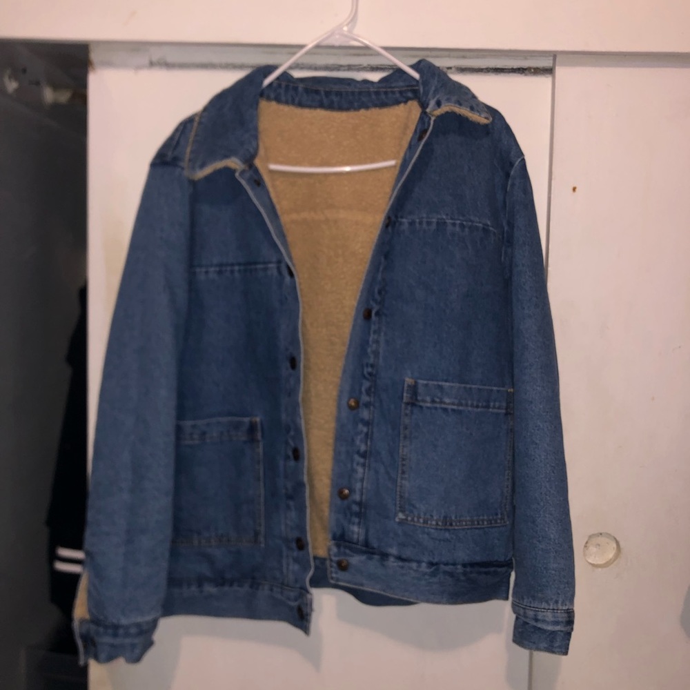Reversible Sherpa jean jacket